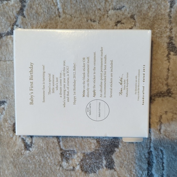 Hallmark Keepsake Baby’s First Birthday Ornament - Picture 4 of 4